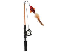 Funny Cat Stick Toy Set - Non-Slip Handle Teaser Wire, Tangle-Resistant Swivel Design, Engaging Kitten Play Wand with Refills, Sturdy Indoor Training Gear for Pet Lovers