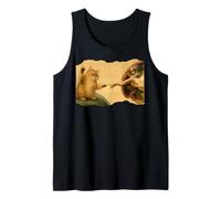 Funny Cat Swatting God's Hand Parody Cat The Divine Swipe Tank Top