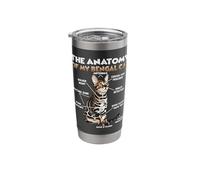 Funny Cat T | Bengal cat Anatomy | Bengal Cats Stainless Steel Insulated Tumbler