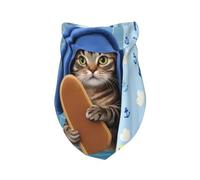Funny Cat Taking A Bath Printed Pet Scarf Washable Dog Bandanas Adjustable Pet Bandana For Pets Cat Accessories