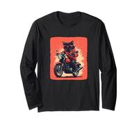 Funny Cat Taking Over the Road Outfit Long Sleeve T-Shirt