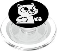 Funny Cat Thumbs Up Retro Cartoon Comic Design PopSockets PopGrip for MagSafe
