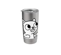 Funny Cat Thumbs Up Retro Cartoon Comic Design Stainless Steel Insulated Tumbler