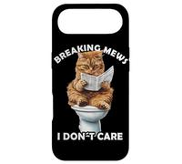 Funny Cat Toilet Reading Newspaper Cats Lover Breaking News Case for iPhone Air