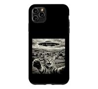 Funny Cat UFO Alien Abduction Surreal Art Case for iPhone 11 Pro Max