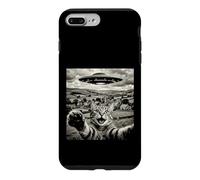 Funny Cat UFO Alien Abduction Surreal Art Case for iPhone 7 Plus/8 Plus