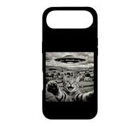 Funny Cat UFO Alien Abduction Surreal Art Case for iPhone Air