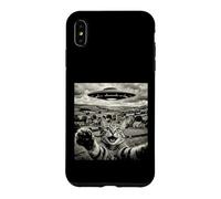 Funny Cat UFO Alien Abduction Surreal Art Case for iPhone XS Max