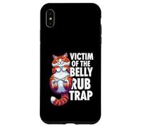 Funny Cat Victim Of The Belly Rub Trap Kitten Joke Case for iPhone XS Max