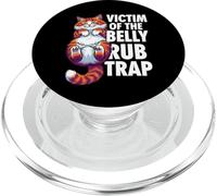 Funny Cat Victim Of The Belly Rub Trap Kitten Joke PopSockets PopGrip for MagSafe