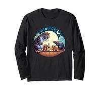 Funny Cat vs Rat Chess Long Sleeve T-Shirt