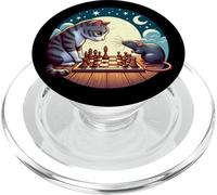 Funny Cat vs Rat Chess PopSockets PopGrip for MagSafe