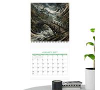 Funny Cat Wall Calendar 8.26x8.26 Inc Thick Paper Cute Decoration