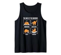 Funny Cat Way of The Warrior Samurai Orange Tabby Kitten Tank Top