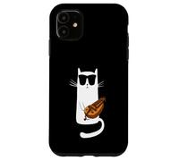 Funny Cat Wearing Sunglasses Playing Hurdy Gurdy Case for iPhone 11