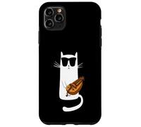 Funny Cat Wearing Sunglasses Playing Hurdy Gurdy Case for iPhone 11 Pro Max