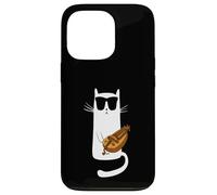 Funny Cat Wearing Sunglasses Playing Hurdy Gurdy Case for iPhone 13 Pro