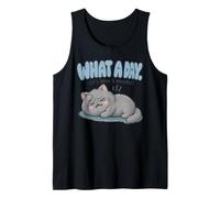Funny Cat What A Day 5 Minutes Ironic Tank Top