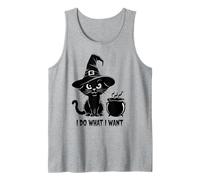 Funny Cat Witch I DO What Want Spooky Wizard Brewing Company Tank Top