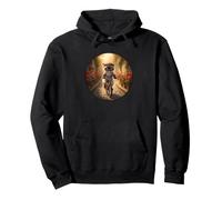 FUNNY CAT WITH BERET HAPPY CYCLING ON HIS BICYCLE Pullover Hoodie