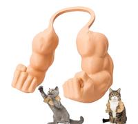 Funny Cat With Muscular Arms, Funny Halloween Cat Costume Accessory 3D Printed Cat's Neck Arms with Muscle Creative Decoration Props for Kitten Birthday Party Supplies Dress-Up & Photo Props
