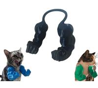 Funny Cat with Muscular Arms - Giant Arm for Kittens | 3D Printed Kitten Accessories - 2025 New Halloween Carnival Fancy Dress Decoration for Cats and Dogs (Black)