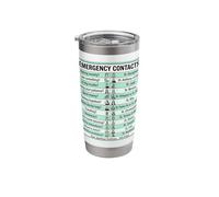Funny Catholic Emergency Contacts Saints Confirmation Stainless Steel Insulated Tumbler
