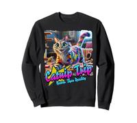 Funny Catnip Trip Better Than Reality Crazy Cats On Catnip Sweatshirt