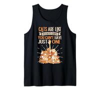 Funny Cats are Like Potato Chips You Can't Have Just One Tank Top