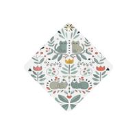 Funny Cats Birds And Flowers Printing 10 Pieces Air Freshener Car Hanging Cards Air Freshener Sheets With Rope For Cars Home