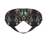 Funny Cats Birds and Flowers Printing All-Occasion Comfort Cover, Blocks Light Eye Mask, Ideal for Camping,Shifts,Blocks Light Well