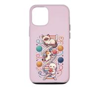Funny Cats DNA Kitten Molecular Helix Genetics Biology Cat Case for iPhone 12/12 Pro