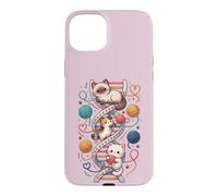 Funny Cats DNA Kitten Molecular Helix Genetics Biology Cat Case for iPhone 15 Plus
