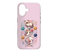 Funny Cats DNA Kitten Molecular Helix Genetics Biology Cat Case for iPhone 17
