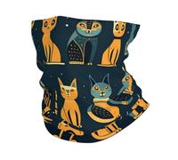 Funny Cats Egyptian Mythology Vintage Men Women Magic Headband Breathable Headwear Durable Neck Gaiter For Outdoor Sports Volleyball