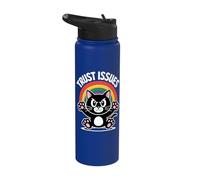 Funny Cats Kittens Joke Sarcastic Sarcasm Stainless Steel Insulated Water Bottle