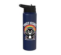 Funny Cats Kittens Joke Sarcastic Sarcasm Stainless Steel Insulated Water Bottle