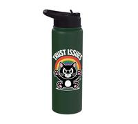 Funny Cats Kittens Joke Sarcastic Sarcasm Stainless Steel Insulated Water Bottle