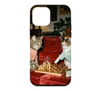 Funny Cats Playing Chess Player Checkmate Board Game Lover Case for iPhone 12 mini