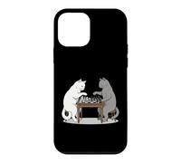 Funny Cats Playing Chess Player Checkmate Board Game Lover Case for iPhone 12 mini