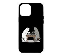 Funny Cats Playing Chess Player Checkmate Board Game Lover Case for iPhone 12 Pro Max