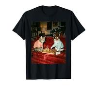 Funny Cats Playing Chess Player Checkmate Board Game Lover T-Shirt