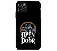 Funny Cats Portal Open the Door Women Men Case for iPhone 11 Pro Max