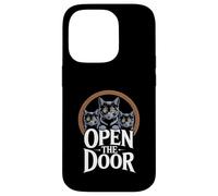 Funny Cats Portal Open the Door Women Men Case for iPhone 14 Pro