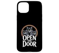 Funny Cats Portal Open the Door Women Men Case for iPhone 15 Plus