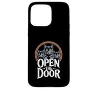 Funny Cats Portal Open the Door Women Men Case for iPhone 15 Pro Max