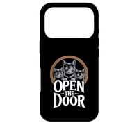Funny Cats Portal Open the Door Women Men Case for iPhone 17 Pro