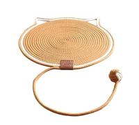 Funny Cats Toy Post Mat Cotton Rope Stylish Cats Scratcher Mat Round Animal Product For Claw Care Home Enhancement
