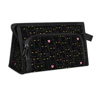 Funny Cats Travel Makeup Bag for Women Men Kids Girls Boys Black Cats Multipurpose Wash Pouch Bag Toiletry Cosmetic Toiletries Shower Bag Organizer
