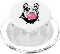 Funny Cattle Dog Portrait mom Blue Heeler herding dogs PopSockets PopGrip for MagSafe
